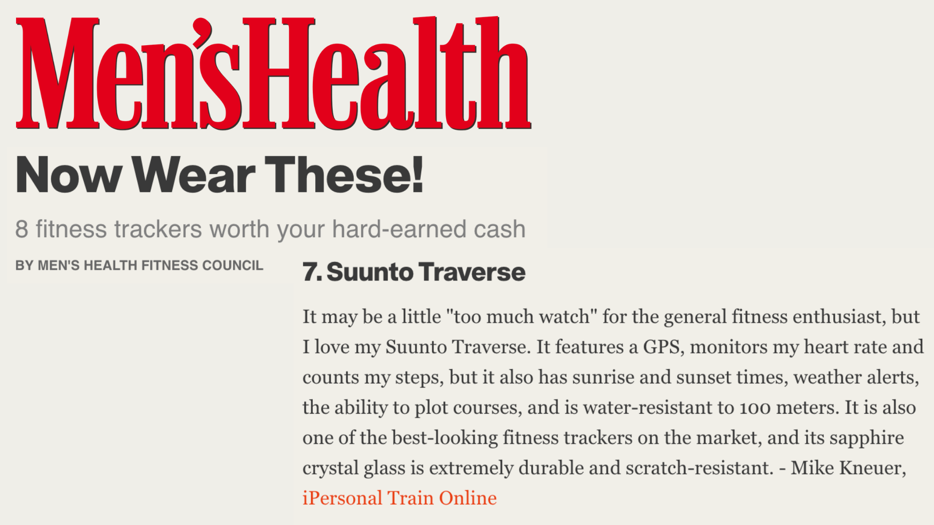 mike kneuer mens health