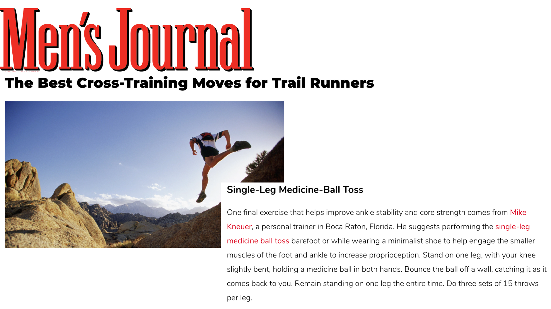 mike kneuer mens health