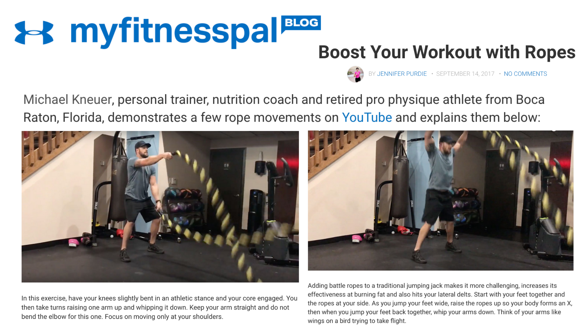 mike kneuer myfitness pal